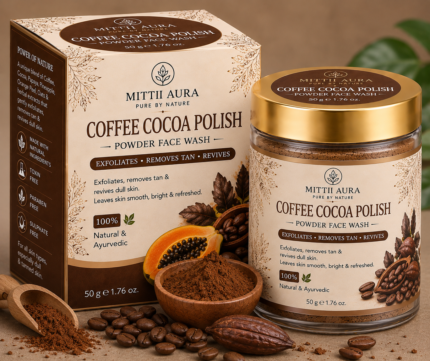 Coffee Cocoa Polish Jar